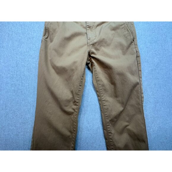 Levis Mens Casual Pants Size 30W X L30 Khaki Brown Denim Straight Leg Pockets - Picture 7 of 12
